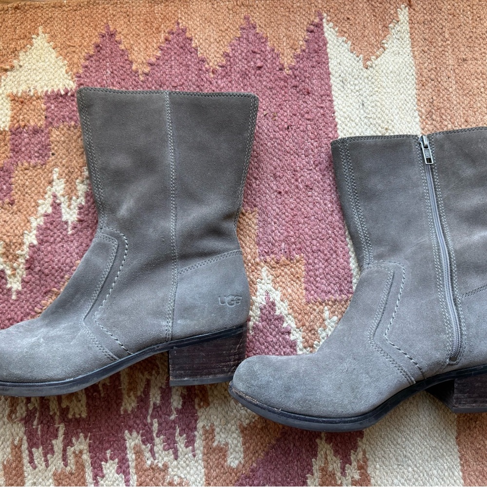 UGG Charcoal Heeled Boots